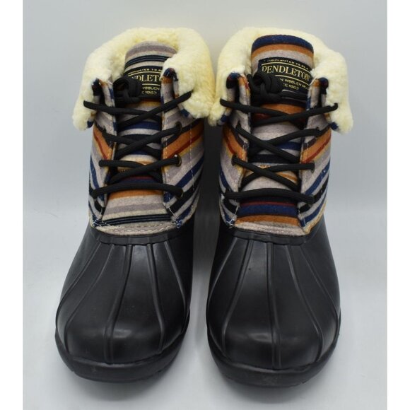 Pendleton Womens Size 8 Bridger Strip Mid Waterproof Insulated Duck Boots Shoes - Picture 5 of 11